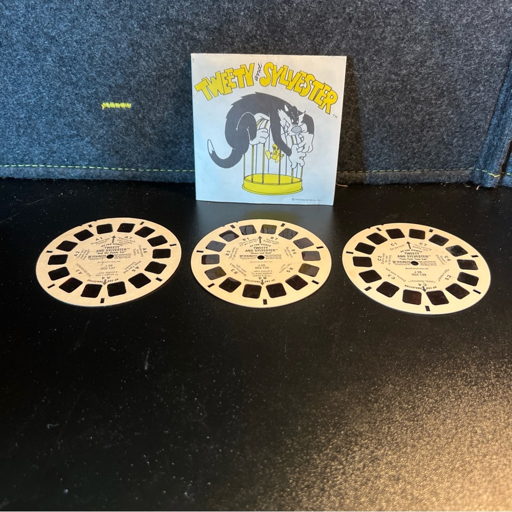 Tweety and Sylvester Viewmaster 3 Reels Rare vintage